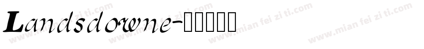 Landsdowne字体转换