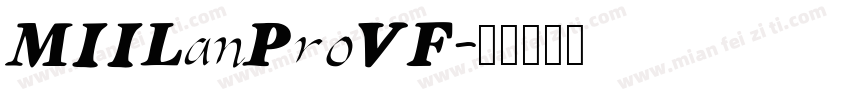 MIILanProVF字体转换