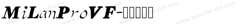 MiLanProVF字体转换