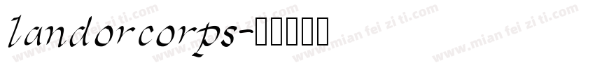 landorcorps字体转换