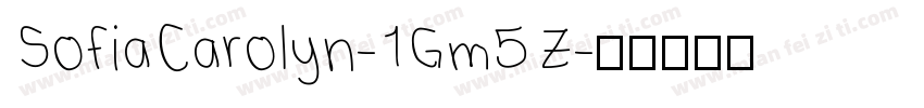 SofiaCarolyn-1Gm5Z字体转换