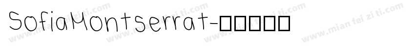 SofiaMontserrat字体转换