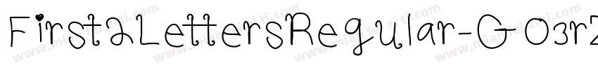 First2LettersRegular-GO3rZ字体转换