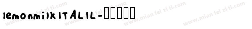lemonmilkITALIL字体转换