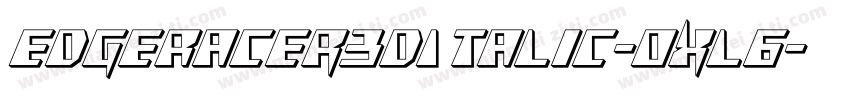 EdgeRacer3DItalic-OXl6字体转换