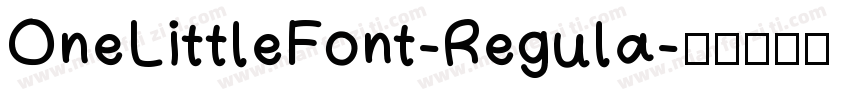 OneLittleFont-Regula字体转换