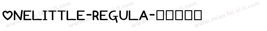 OneLittle-Regula字体转换