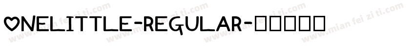 OneLittle-Regular字体转换