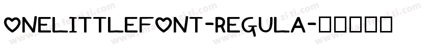 OneLittleFont-Regula字体转换