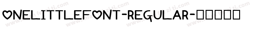 OneLittleFont-Regular字体转换
