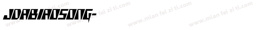 jdabiaosong字体转换