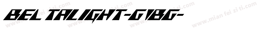 BeltaLight-G1BG字体转换