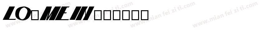 LO-MEIN字体转换