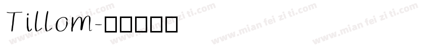 Tillom字体转换