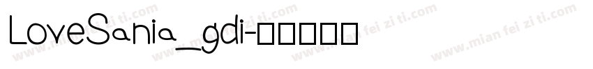 LoveSania_gdi字体转换