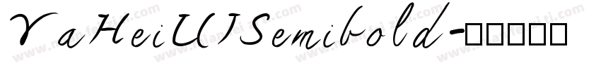 YaHeiUISemibold字体转换
