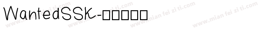 WantedSSK字体转换