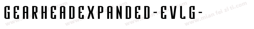 GearheadExpanded-EvLg字体转换