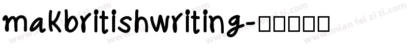 makbritishwriting字体转换