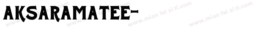 Aksaramatee字体转换