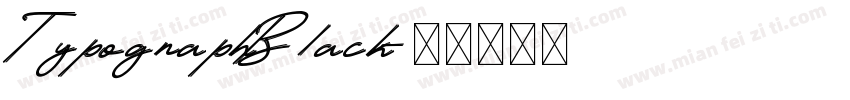 TypographBlack字体转换