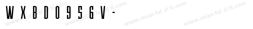 WXBD0956V字体转换