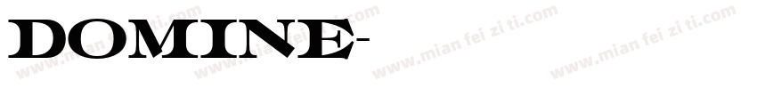 domine字体转换