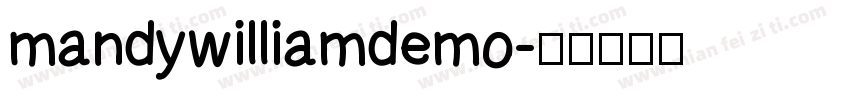 mandywilliamdemo字体转换