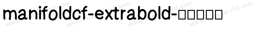 manifoldcf-extrabold字体转换