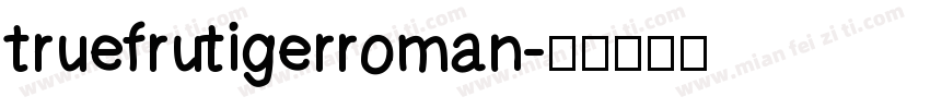 truefrutigerroman字体转换