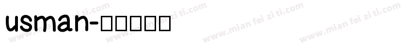 usman字体转换
