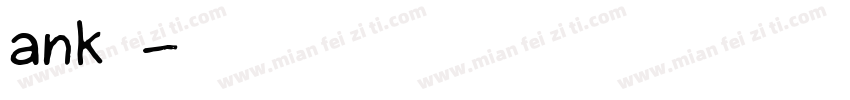 ank字库字体转换