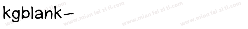 kgblank字体转换