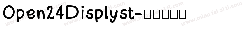Open24Displyst字体转换