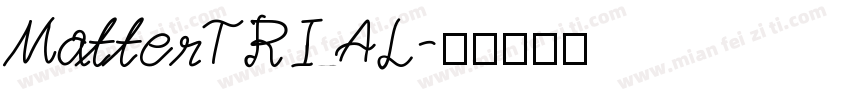 MatterTRIAL字体转换