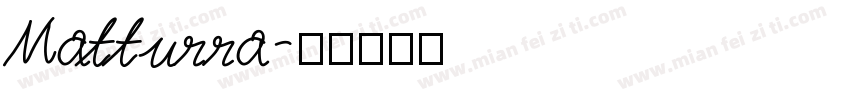 Matturra字体转换