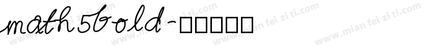 math5bold字体转换