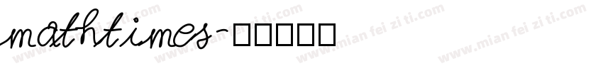 mathtimes字体转换