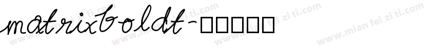 matrixboldt字体转换