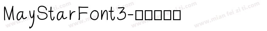 MayStarFont3字体转换
