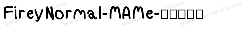 FireyNormal-MAMe字体转换