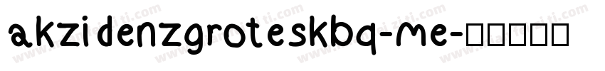 akzidenzgroteskbq-me字体转换