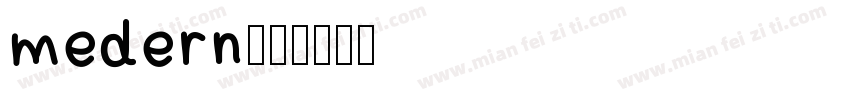 medern字体转换