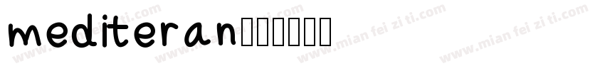 mediteran字体转换