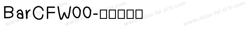 BarCFW00字体转换