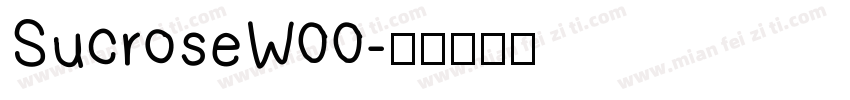 SucroseW00字体转换