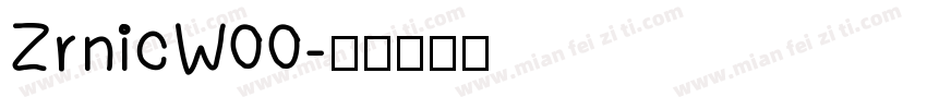 ZrnicW00字体转换