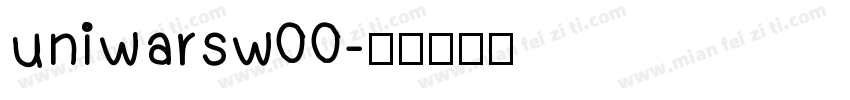 uniwarsw00字体转换
