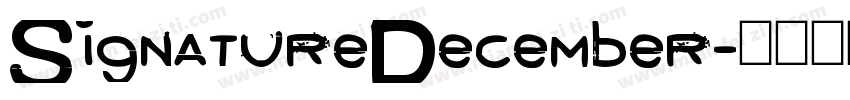 SignatureDecember字体转换