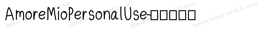 AmoreMioPersonalUse字体转换